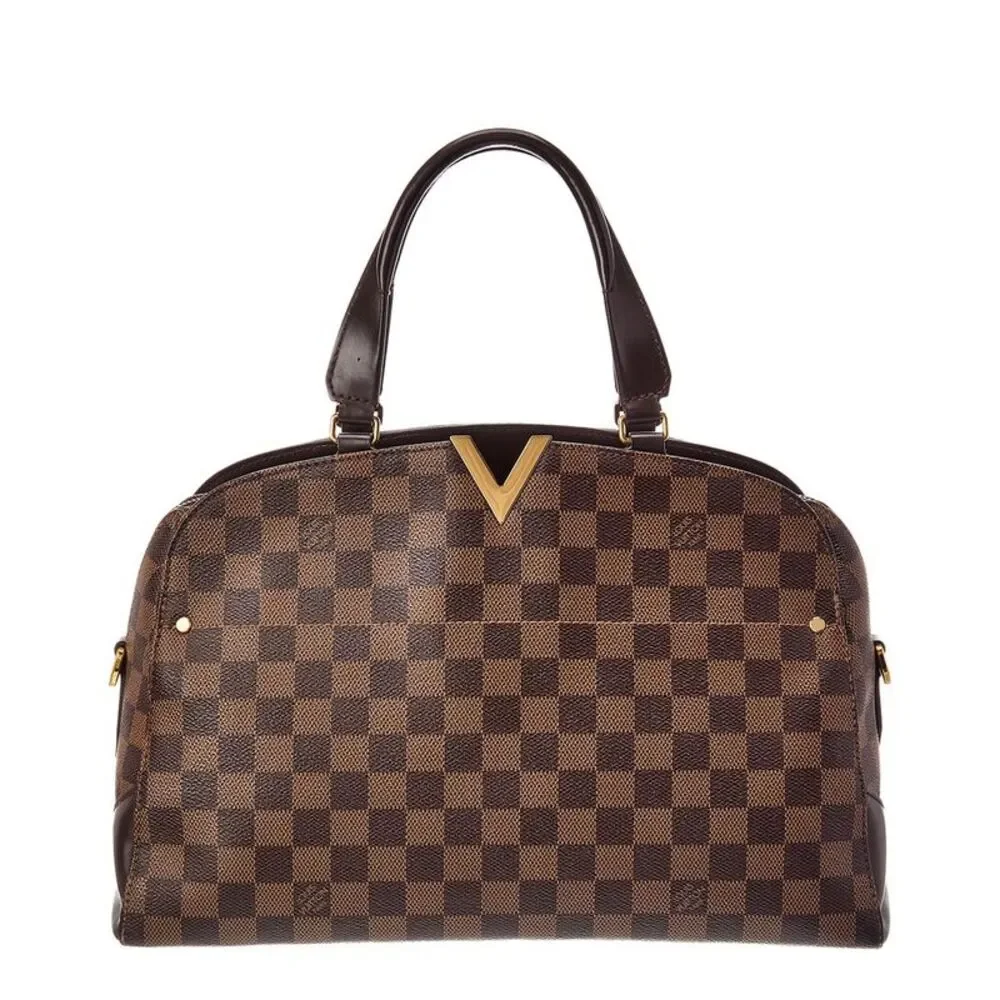 Louis Vuitton Brown Damier Ebene Kensington Bowling Bag (Authentic Pre-Loved)